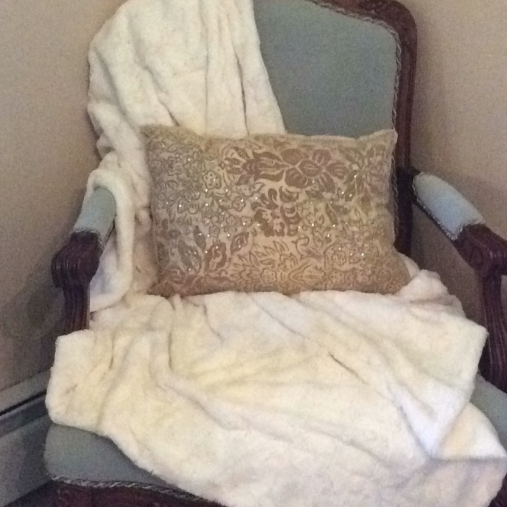 HOLD Ornate Jeweled Throw Pillow - Picture 1 of 7